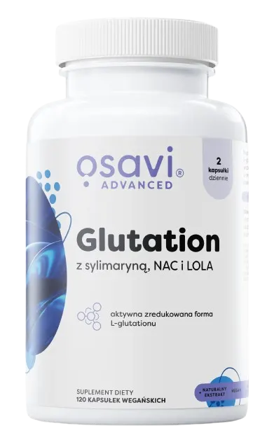 OSAVI Glutation z Sylimaryną, NAC i LOLA (120 kaps.)