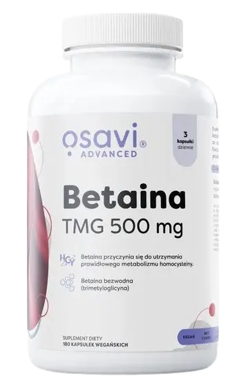 OSAVI Betaina, TMG 500 mg (180 kaps.)