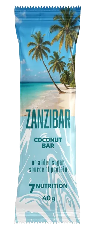 7NUTRITION Baton proteinowy Zanzibar - smak kokosowy (40 g)