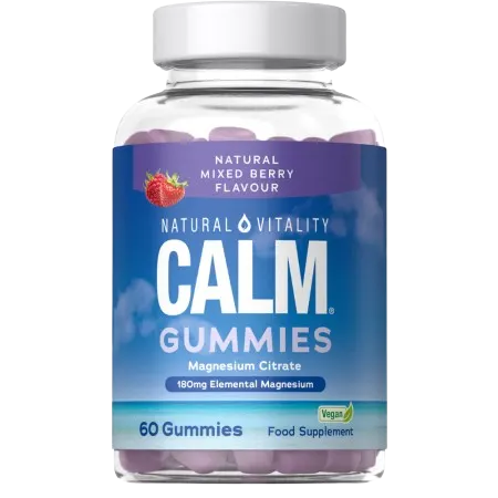 NATURAL VITALITY Calm Magnesium, smak malinowo-truskawkowy (60 żelek)