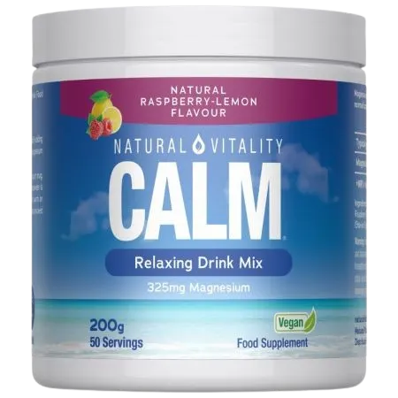 NATURAL VITALITY Calm Relaxing Drink Mix, smak malinowo-cytrynowy (200 g)