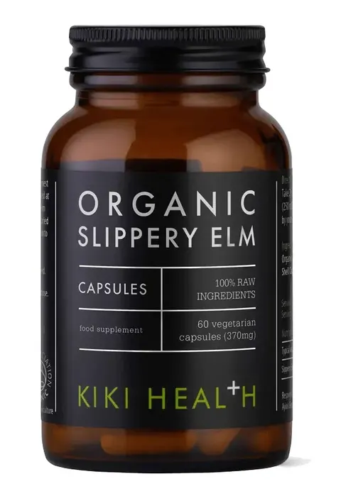 KIKI HEALTH Organic Slippery Elm - Wiąz czerwony (60 kaps.)