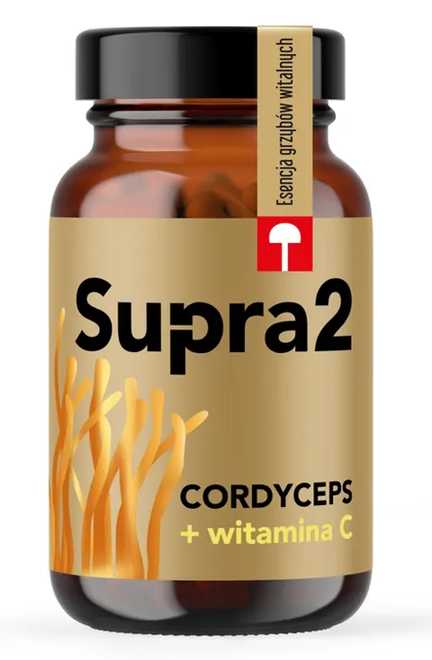 Supra2 Cordyceps + Witamina C 60 kapsułek