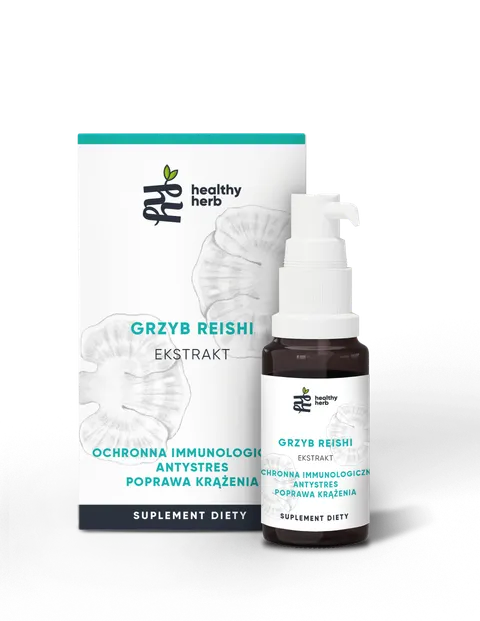 GRZYB REISHI ekstrakt - Lakownica żółtawa, Adaptogeny