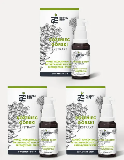 Adaptogen - Różeniec Górski ekstrakt x3