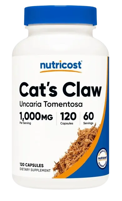NUTRICOST Cats Claw 1000 mg - Ekstrakt z czarciego pazura (120 kaps.)