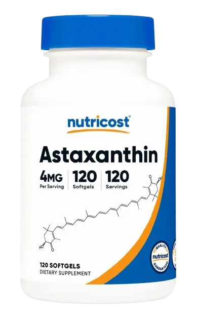 NUTRICOST Astaxanthin 4 mg - Astaksantyna (120 kaps.)