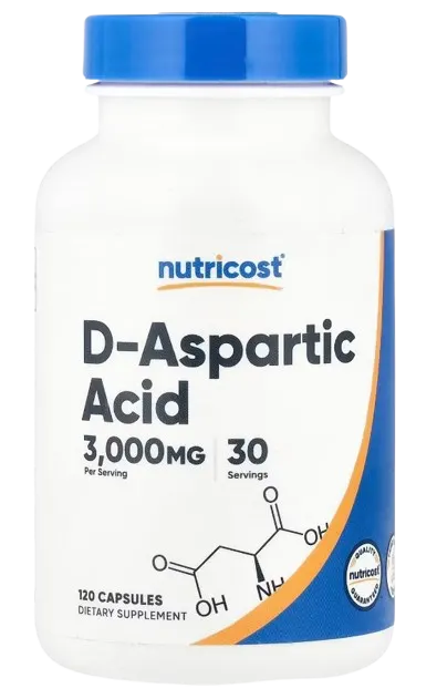 NUTRICOST D-Aspartic Acid - Kwas D-asparaginowy DAA (120 kaps.)
