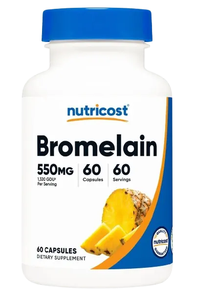 NUTRICOST Bromelain 550 mg - Bromelaina (60 kaps.)