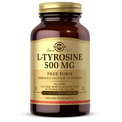 SOLGAR L-Tyrosine - L-Tyrozyna 500 mg (100 kaps.) (1)