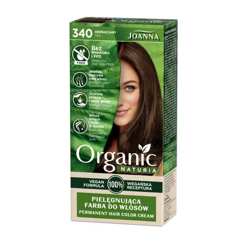 JOANNA ORGANIC Farba do włosów 340 HERBACIANY