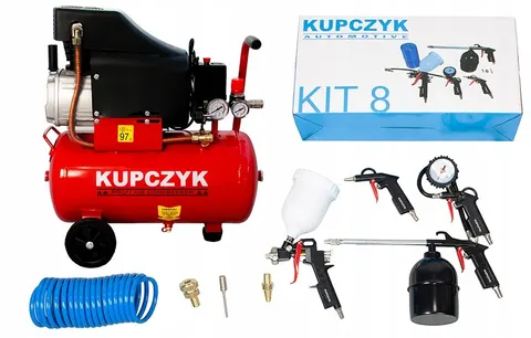 Kompresor 24 Litry Kupczyk FLG-24 zestaw