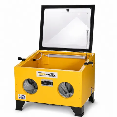 Piaskarka kabinowa 94,8 l Oświetlenie LED, Górne otwarcie | VIBER-SYSTEM PK90M