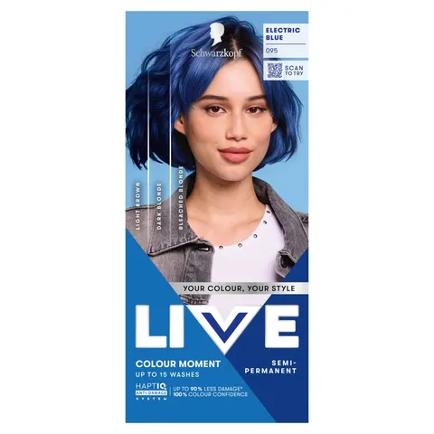 Schwarzkopf Live Ultra Brights or Pastel farba do włosów 095 Electric Blue