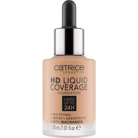 Catrice HD Liquid Coverage Foundation 24H matujący podkład do twarzy 040 Warm Beige 30ml