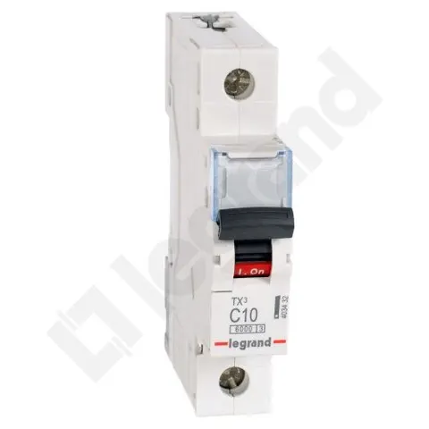 Wyłącznik nadprądowy 1P C 10A 6kA 230/400VAC S301 TX3; 403432 LEGRAND