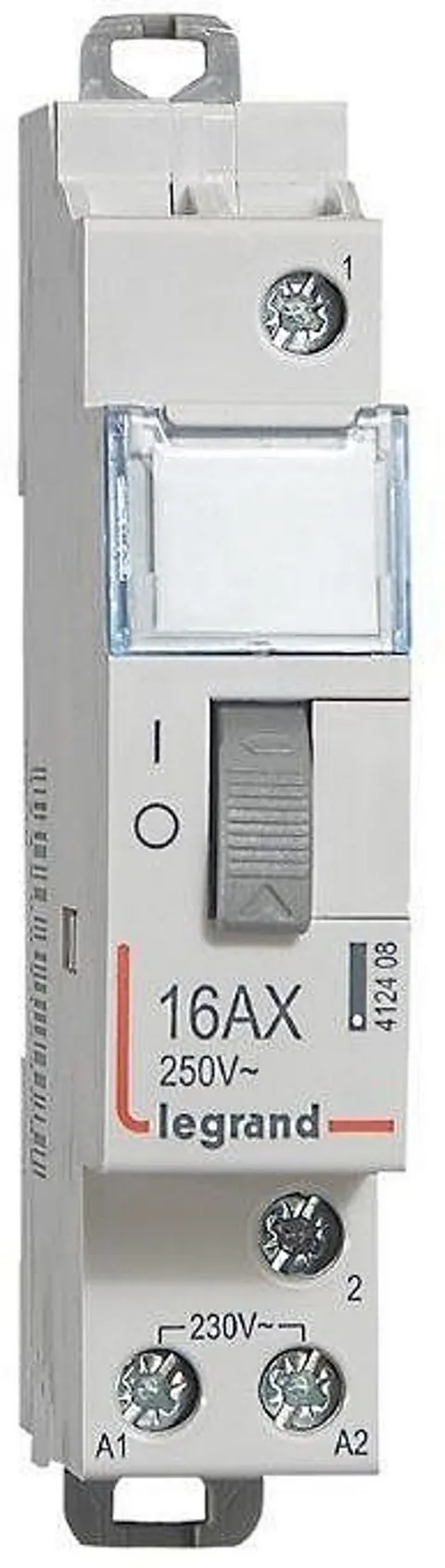 Przekaźnik bistabilny 16A 230VAC 1NO (1Z), PB401; 412408 LEGRAND