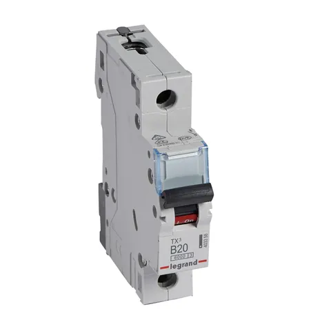 Wyłącznik nadprądowy 1P B 20A 6kA 230/400VAC S301 TX3; 403358 LEGRAND
