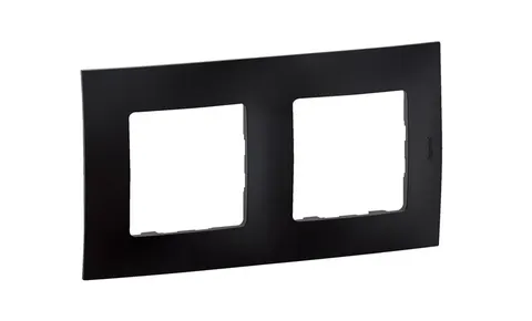 NOWE NILOE Ramka podwójna czarna; NP112BK LEGRAND