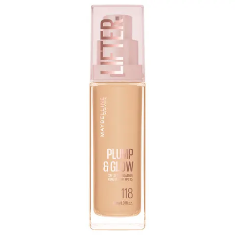 MAYBELLINE Plump&Glow Podkład rozświetlający SPF 15 nr 118, 30 ml
