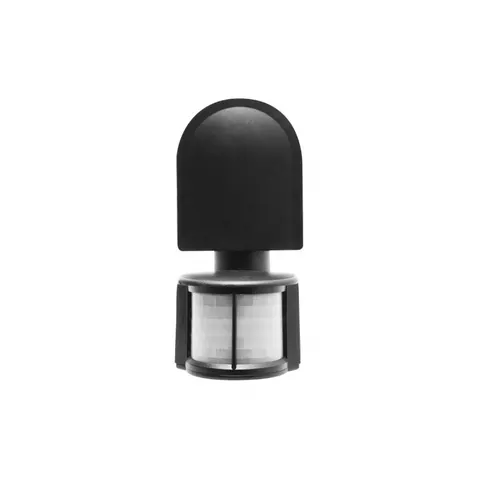 Czujnik ruchu CR-2, max 1200W, 220-240VAC, 50/60Hz, kąt działania 180*, zasięg 8m ± 1,8- 2,5m, IP44, współpracuje z LED, natynkowy, czarny; CR-CR2000-10, GTV