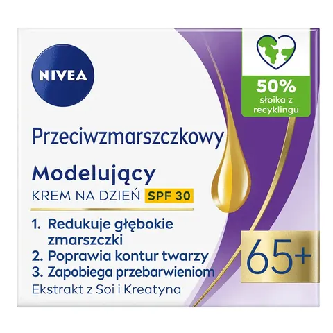 NIVEA Przeciwzmarszczkowy krem modelujący 65+ na dzień 50 ml