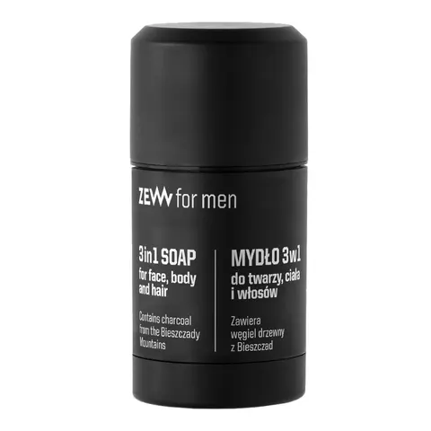 Zew for men mydło 3w1 z węglem drzewnym w sztyfcie, 85ml