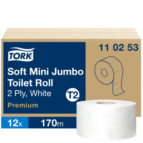 Papier toaletowy TORK Mini Jumbo 110253 – miękki / 12 rolek