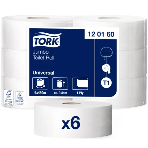 Papier toaletowy Jumbo TORK 120160 / 6 rolek