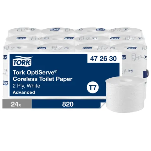 Tork OptiServe® papier toaletowy bez gilzy 472630