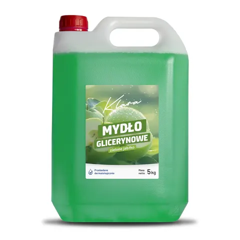 Mydło dolewane w żelu zielone jabłko KLARA 5L