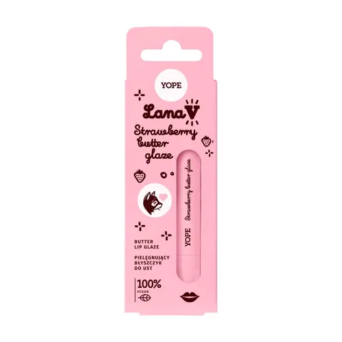 Yope Lana V Lip Glaze pielęgnujący błyszczyk do ust Strawberry Butter 8ml