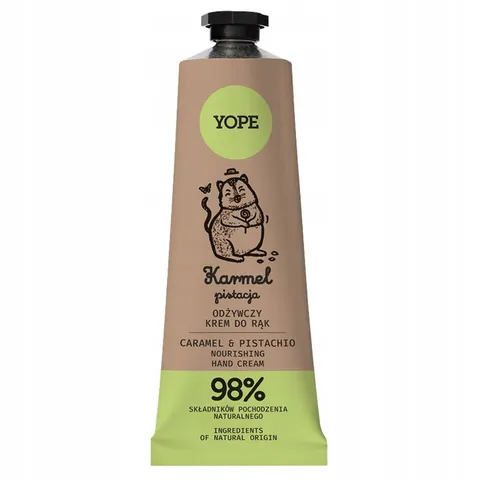 Yope Naturalny odżywczy krem do rąk Karmel & Pistacja 50ml