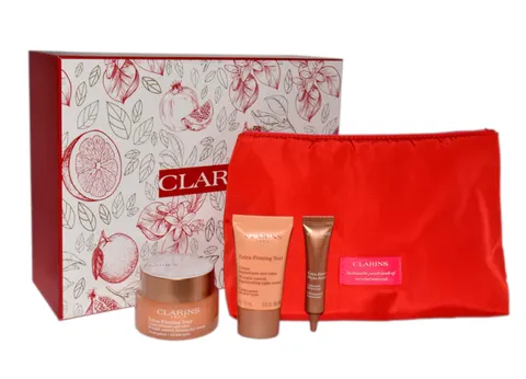 Clarins Zestaw do pielęgnacji twarzy - Krem na dzień 50 ml + Serum do twarzy 10 ml + Krem na noc 15 ml