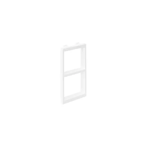 S66/9 Adapter CIMA na 1X2 moduły K45 (45x45mm) pozioma; biały
