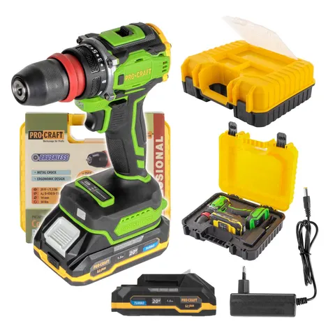 Wiertarko-wkrętarka akumulatorowa Procraft PA18PRO DFR | PA18PRO DFR