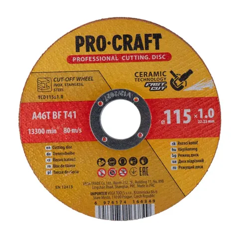 Ceramiczna tarcza do cięcia Procraft YCD115x1.0