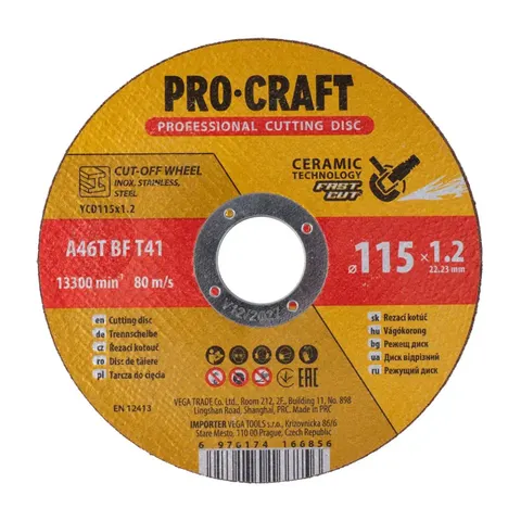 Ceramiczna tarcza do cięcia Procraft YCD115X1.2