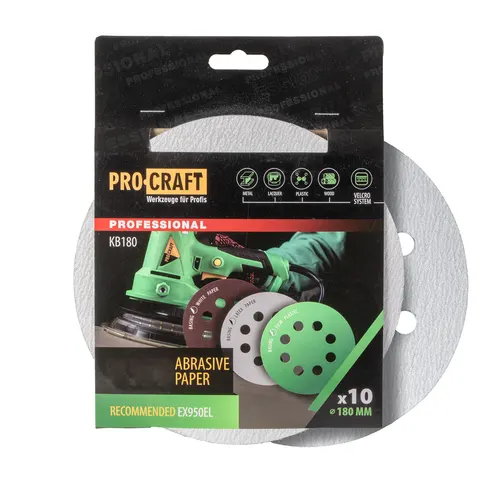 Papier ścierny 10 szt. Procraft KB180.100