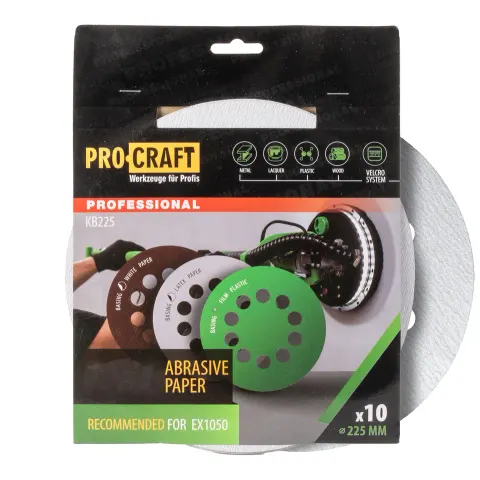 Papier ścierny 10 szt. Procraft KB225.150