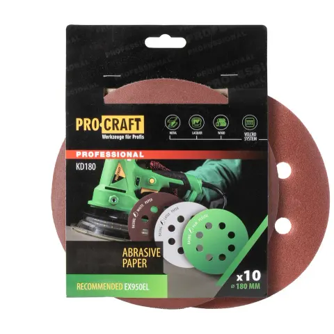 Papier ścierny 10 szt. Procraft KD180.150