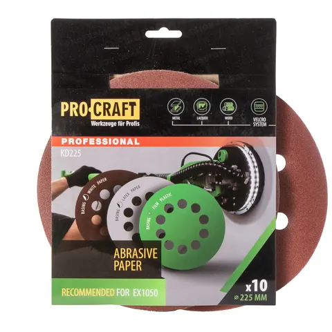 Papier ścierny 10 szt. Procraft KD225.60
