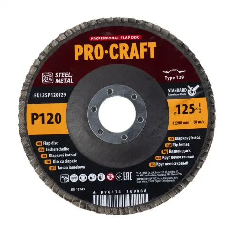 Tarcza listkowa Procraft FD125P120T29