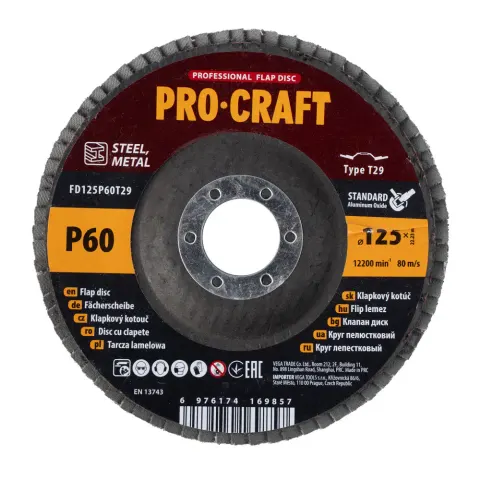 Tarcza listkowa Procraft FD125P60T29