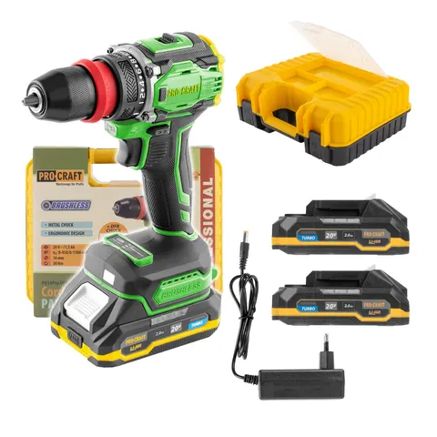 Wiertarko-wkrętarka akumulatorowa Procraft PA18PRO DFR-2B-C | PA18PRO DFR-2B-C