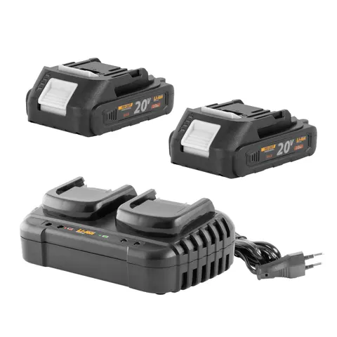 ZESTAW AKUMULATOR 20/2A X 2 SZT. + ŁADOWARKA 20/2 | S2X20/2A-20/2