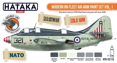 Zestaw farb Modern RN Fleet Air Arm vol. 1 6x17ml Hataka CS113