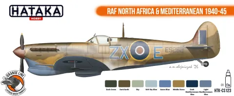 Zestaw farb RAF North Africa & Mediterranean 1940-45 8x17ml Hataka CS123