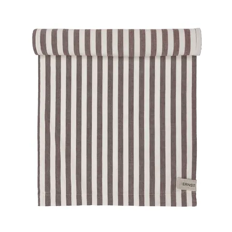 Bieżnik 45x150 wide stripe red/white Ernst