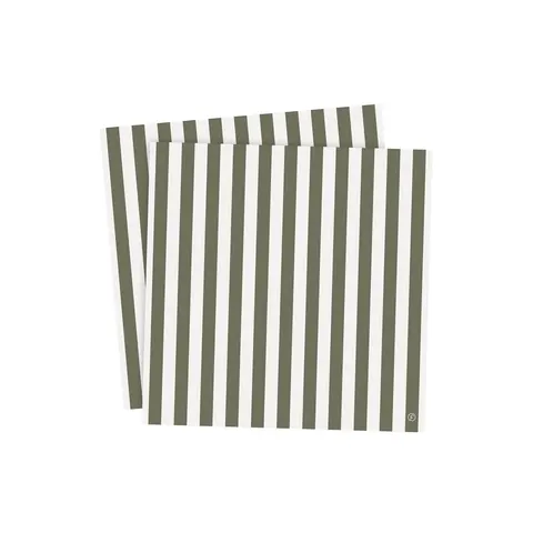 Papierowe serwetki 33x33 Ernst green/white